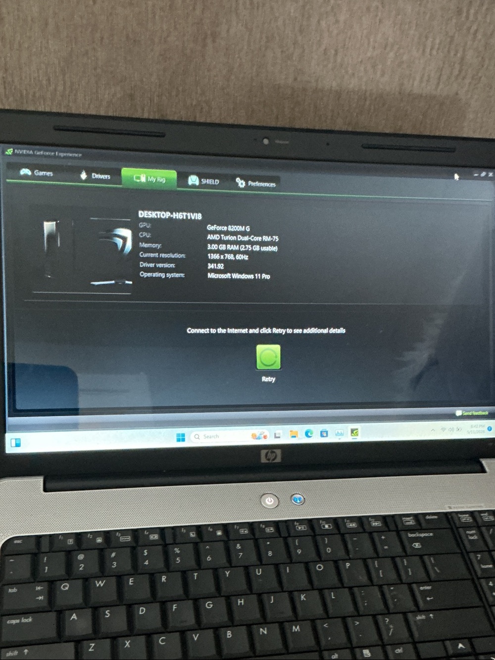 HP Silver and Black Laptop with Full Keyboard and Clear Display